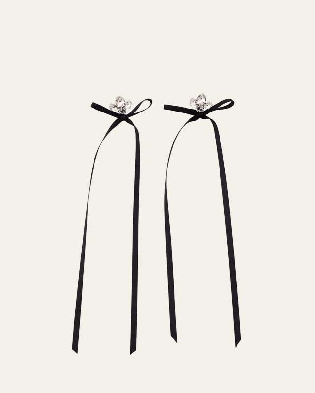 Victorian Bow Ribbon Stud Earrings